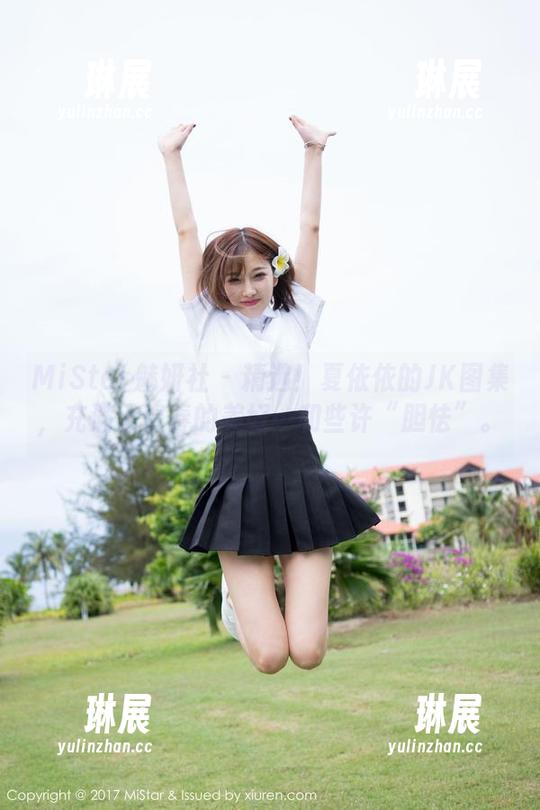 MiStar魅妍社 - 精选！夏依依的JK图集，充满了青春的美好…和些许“胆怯”。