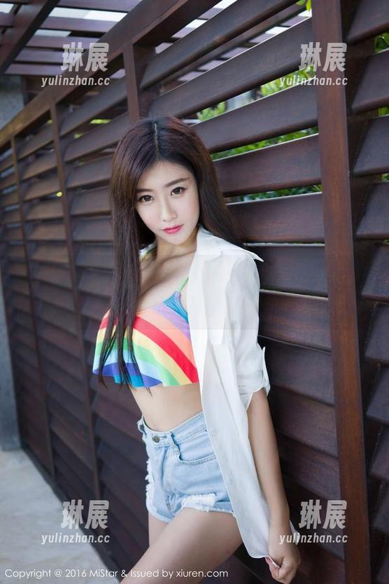 魅妍社 - 全套王婉悠Queen校服，你认为我为什么成天迟到？制服诱惑太强了！